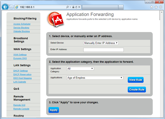 Application Forwarding Step 6