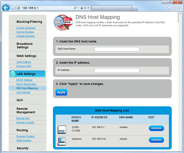 DNS Host Mapping Step 6