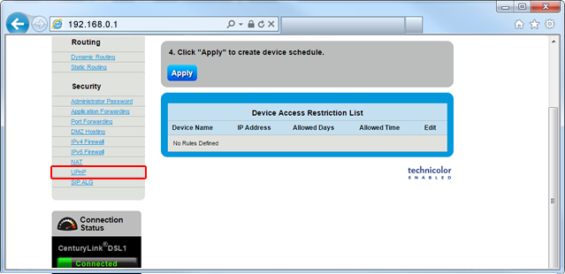 UPnP Step 5