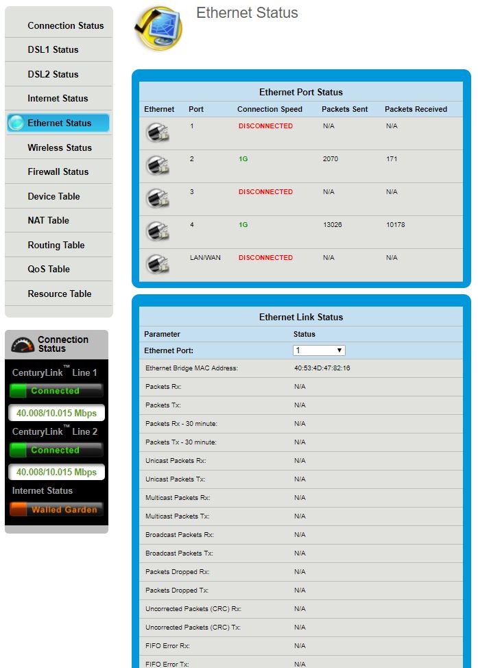 Ethernet Sample Status Image