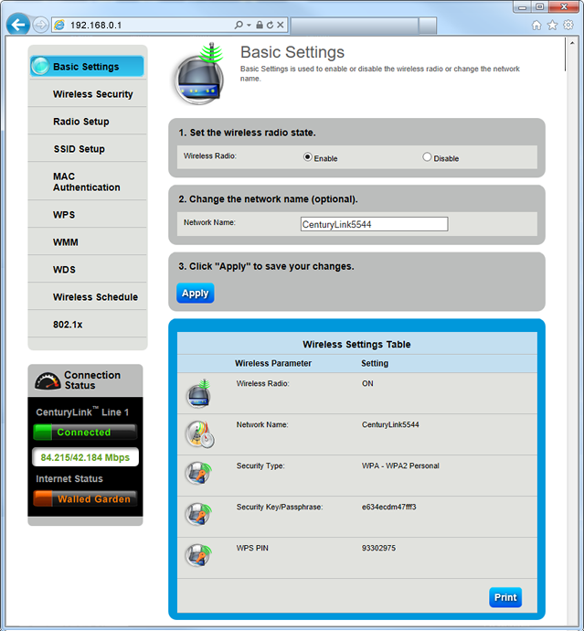 Basic Wireless Setup Step 6