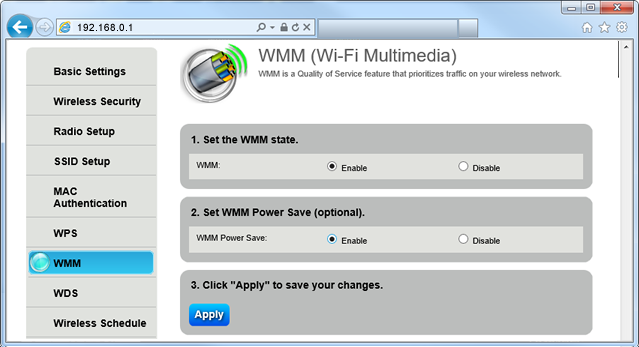 Select WMM - Step 6