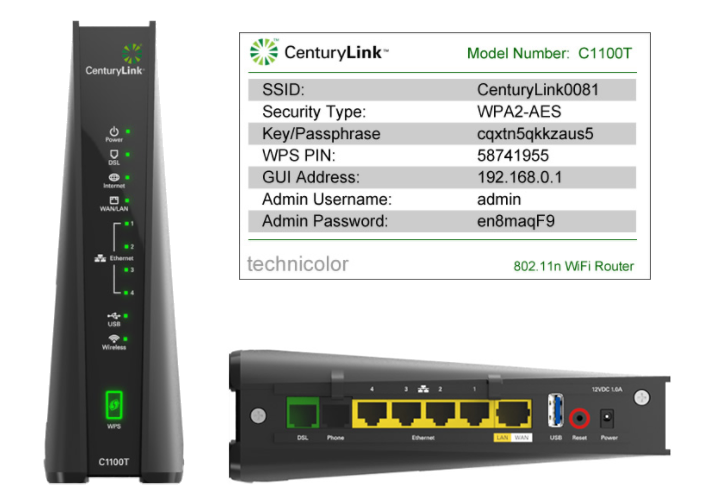 Technicolor C1100T modem