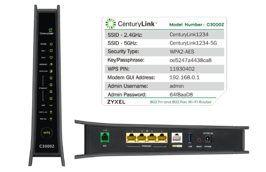 Zyxel C3000Z modem